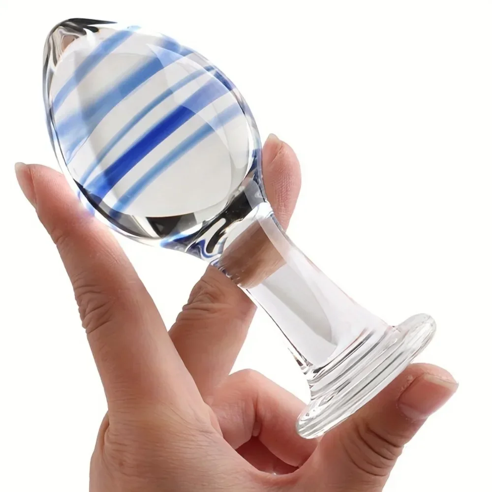 BDSM Glas Anal Plug Weiblich Männlich Sex Spielzeug Butt Plug Prostata Masturbator Stimulator Kristall Dildo Sex Spielzeug für Frauen Männer Homosexuell 1