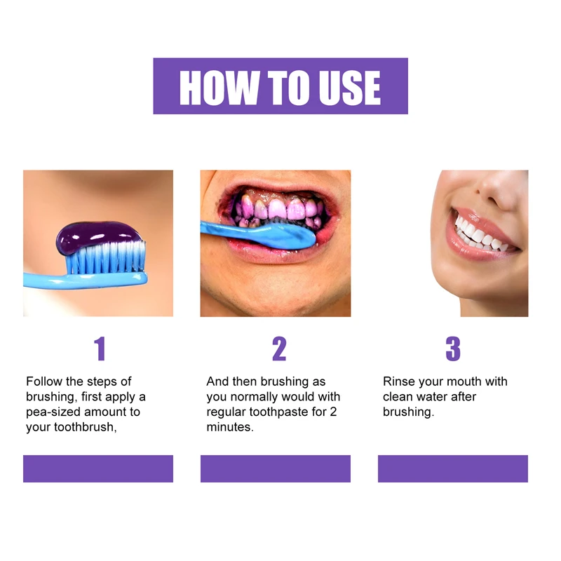 Teeth Whitening Mousse Toothpaste Yellow Teeth Cleaning Removing Bad Breath Stain Oral Keep Fresh Tooth Whitening Care Product teeth whitening toothpaste teeth cleaner