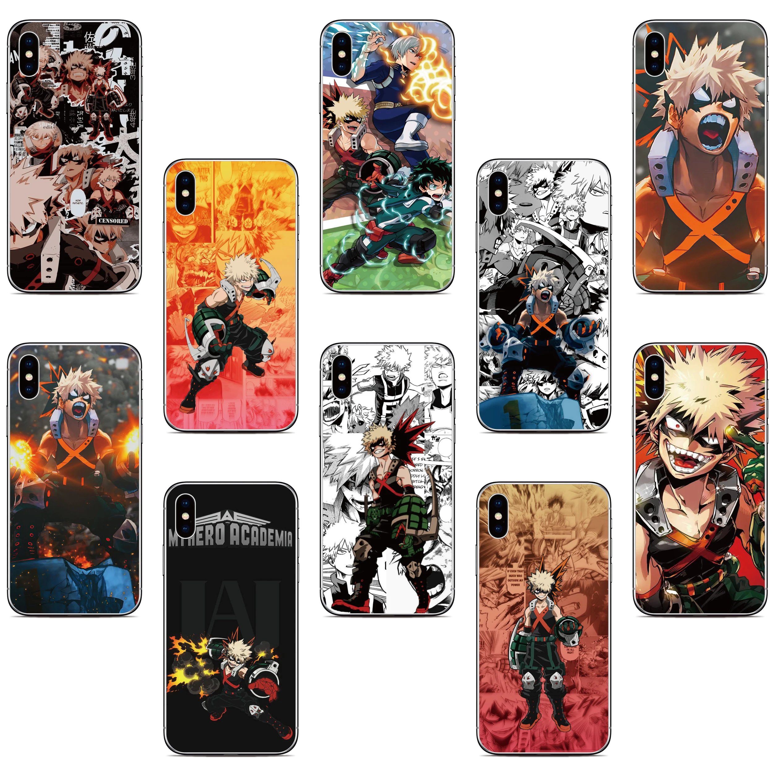 Bakugo Phone Cases Katsuki Bakugo Todoroki Shoto Phone Case Bakugo Case My  Hero