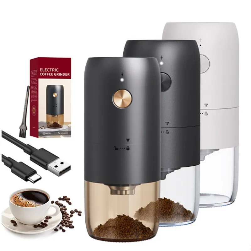 High-Power Electric Coffee Grinder USB Charging Grinding Core Household Coffee Beans Grinder Home Appliance Kitchen Tools