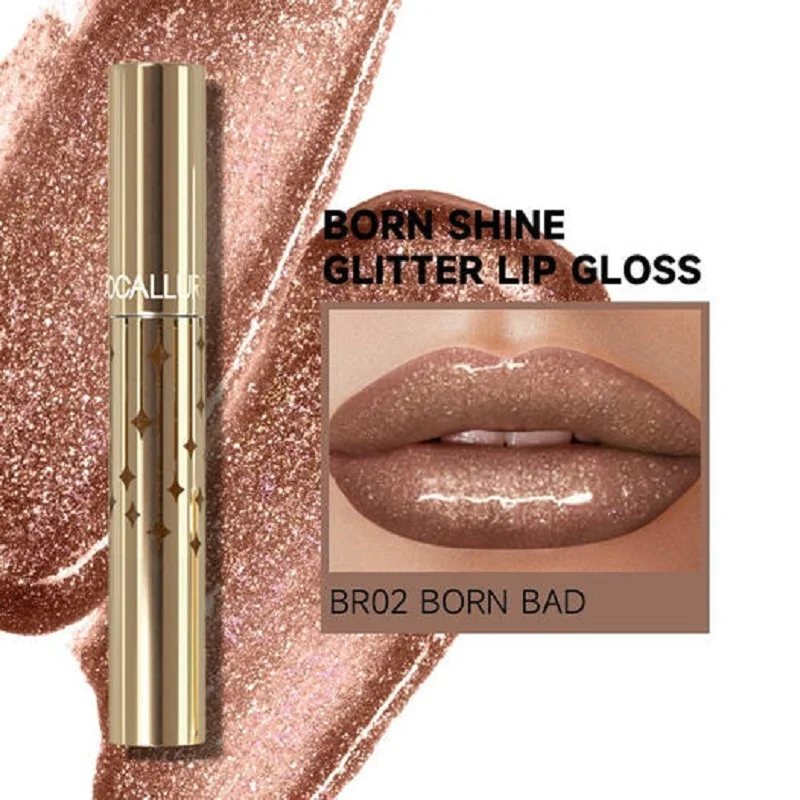 Focallure Diamond Liquid Lipstick Waterproof Long Lasting Super Pearl Shiny 12 Colori Metal Glitter Lip Gloss Cosmetici Per Il Trucco