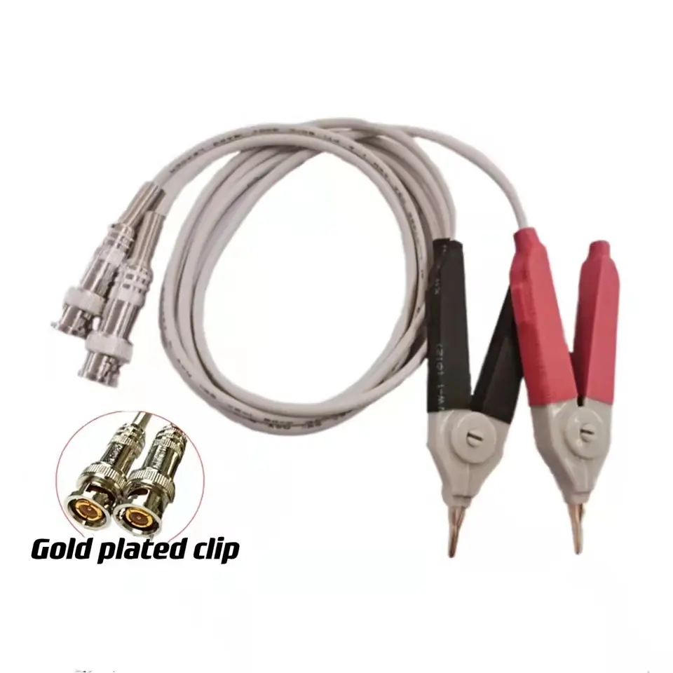 Kelvin LCR Test Leads/Lead Probe Clips/Four-Terminal Banana Test Clips, 4 BNC Ports, Capacitor Resistor Four-Wire Connection image 4