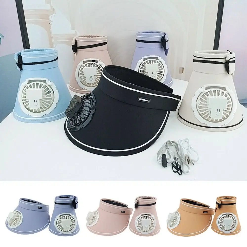 

Воздухопроницаемая Солнцезащитная шляпа с защитой от УФ-лучей и вентилятором, регулируемая Летняя шляпа для туризма, кемпинга