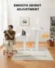 ErGear Glass Standing Desk with Drawer, 55 x 24 inch Glass Top Standing Desk with Preassembled Top & USB Charging Ports, Adjusta 6