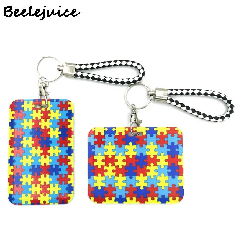 

Autism Pattern hand Wristlet Lanyards Cool Neck Strap webbings ribbons Phone Keys ID Card Holder Lanyard For Keys DIY Hang Ropes