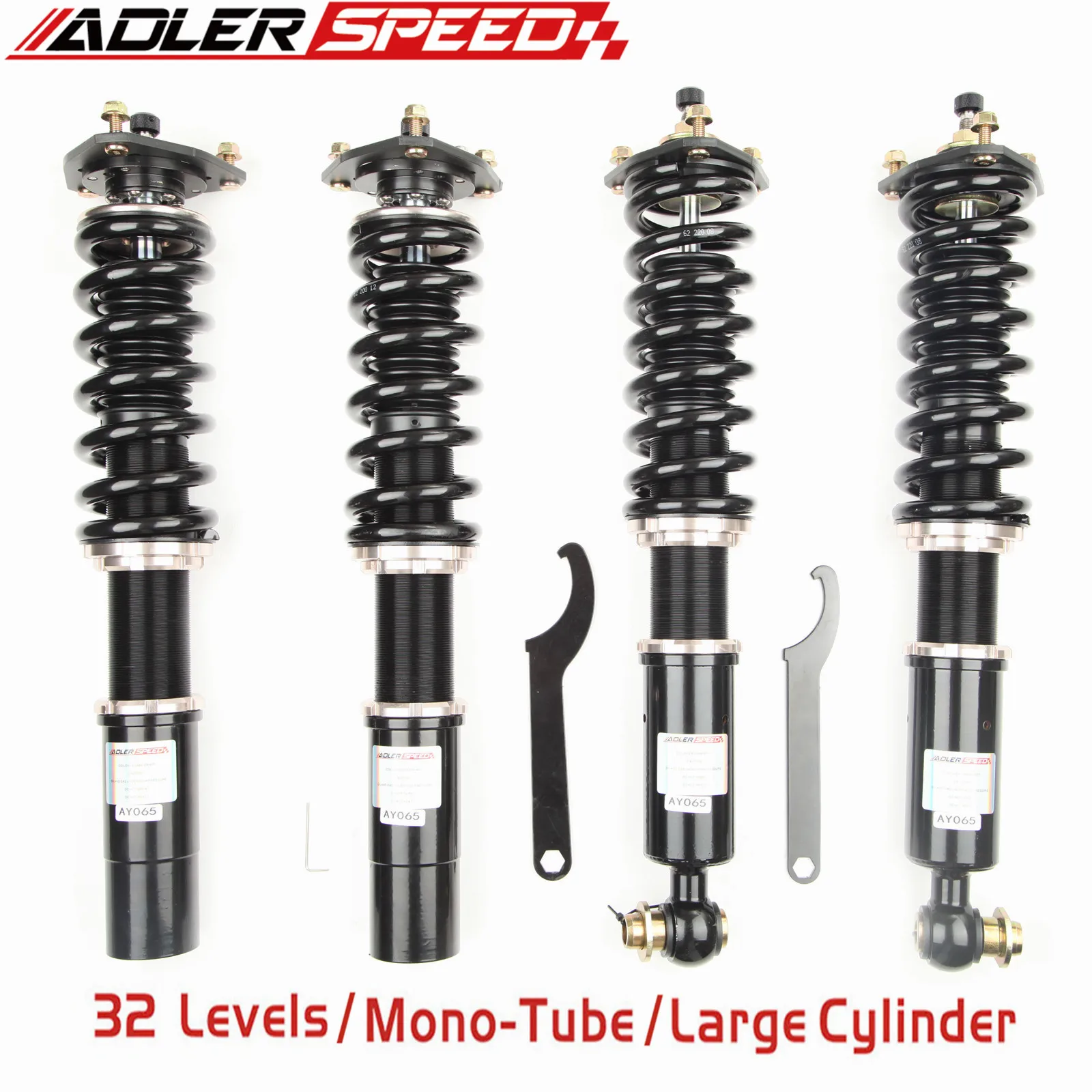 

ADLERSPEED 32 Levels Mono Tube Coilovers Suspension For 97-03 BMW E39 Sedan RWD 525 528 530 540