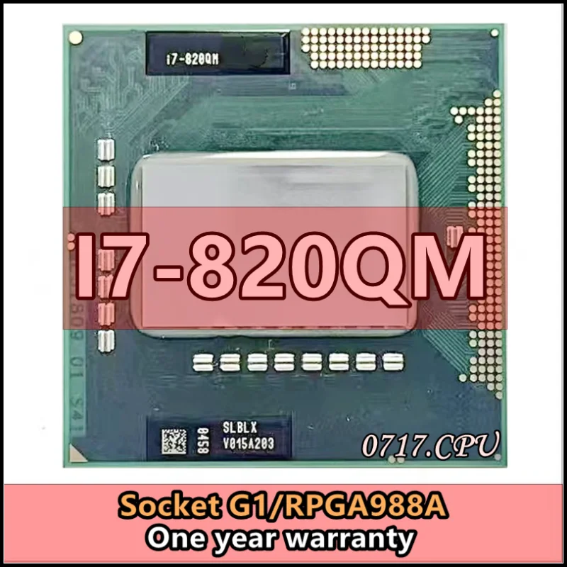 

I7-820QM i7 820QM SLBLX 1,7 ГГц четырехъядерный восьмипоточный процессор 8 Вт 45 Вт Socket G1 / rPGA988A
