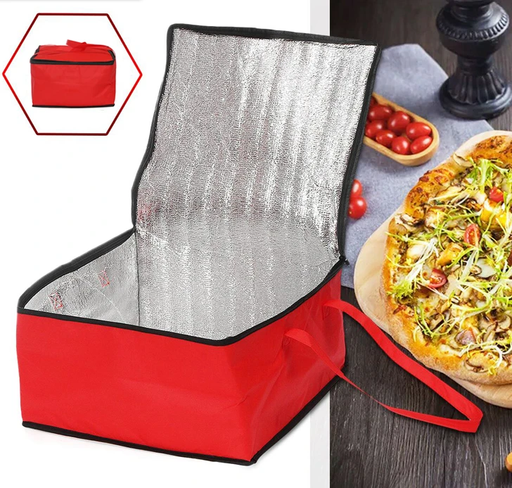 

Сумка для пиццы, Термосумка для пищевых продуктов, водонепроницаемая изолированная сумка-холодильник, Портативная сумка для ланча, Сумка для льда, складная сумка для пикника
