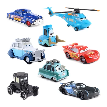 Disney Pixar Lightning McQueen Mater Jackson Storm Ramirez 1:55 Die Cast Metal Alloy Model Children's Toys Christmas Gifts