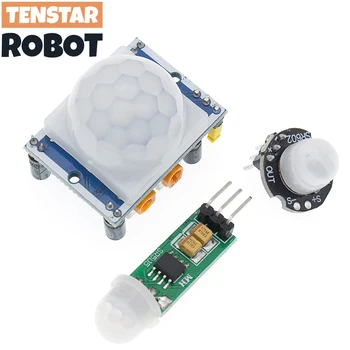 Sensore PIR HC-SR501 HC-SR602 HC-Sr505 Regolare IR Piroelettrico Modulo Rivelatore di Movimento A Infrarossi Per Raspberry Pi Rilevamento Corpo Umano