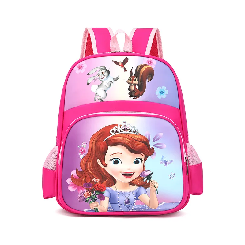 2023 Disney Frozen Kindegarten Bag For Girls Boys Elsa Anna Sophia Spider Man Student Shoulder Orthopedic Backpack Gifts Mochila
