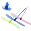 1-10Pcs LED Luminous Double-leaf Bamboo Dragonfly Toys Children's Outdoor Hand Rub Flying Machine Flying Toy Kindergarten Gifts 4