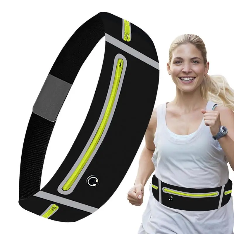 

Водонепроницаемая поясная сумка для бега, светоотражающий поясной кошелек для тренировок, Спортивная Регулируемая бананка для фитнеса