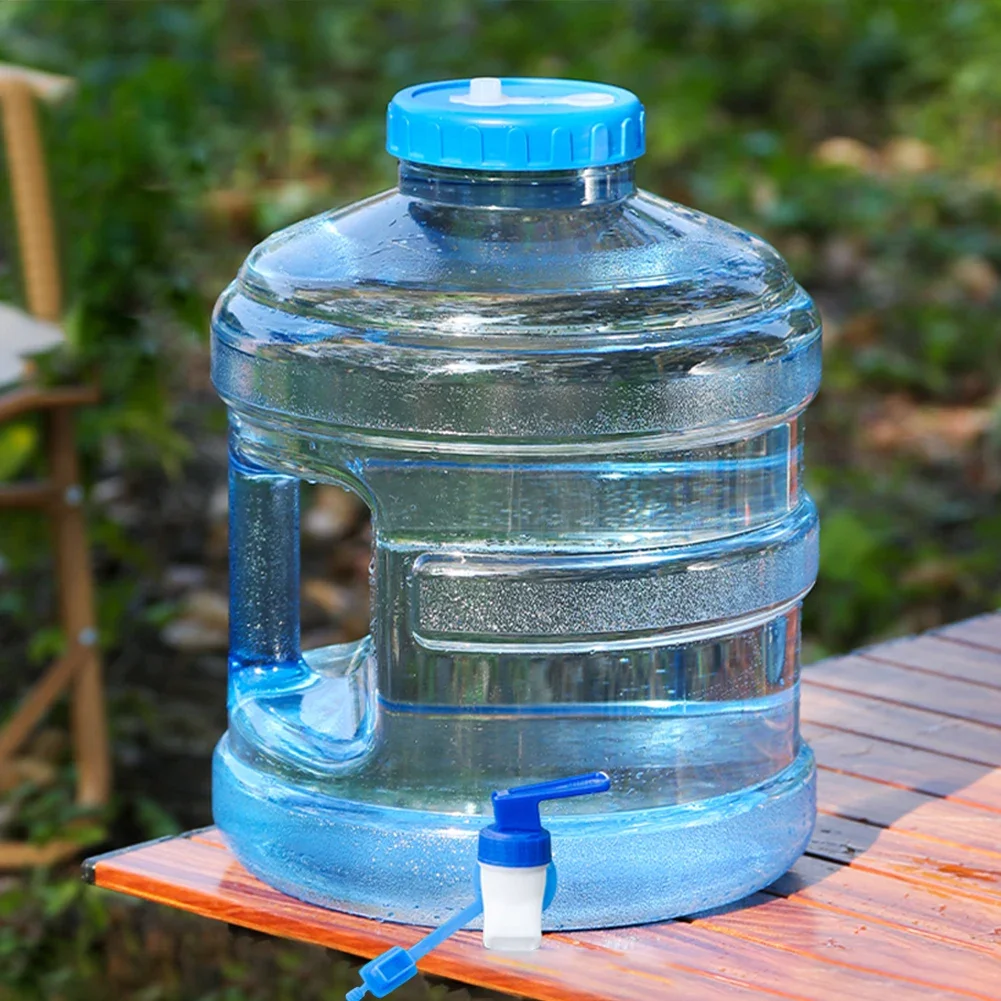 11.3L Water Storage Container with Faucet Mineral Water Barrel Large Capacity Camping Bucket for Outdoor Hiking