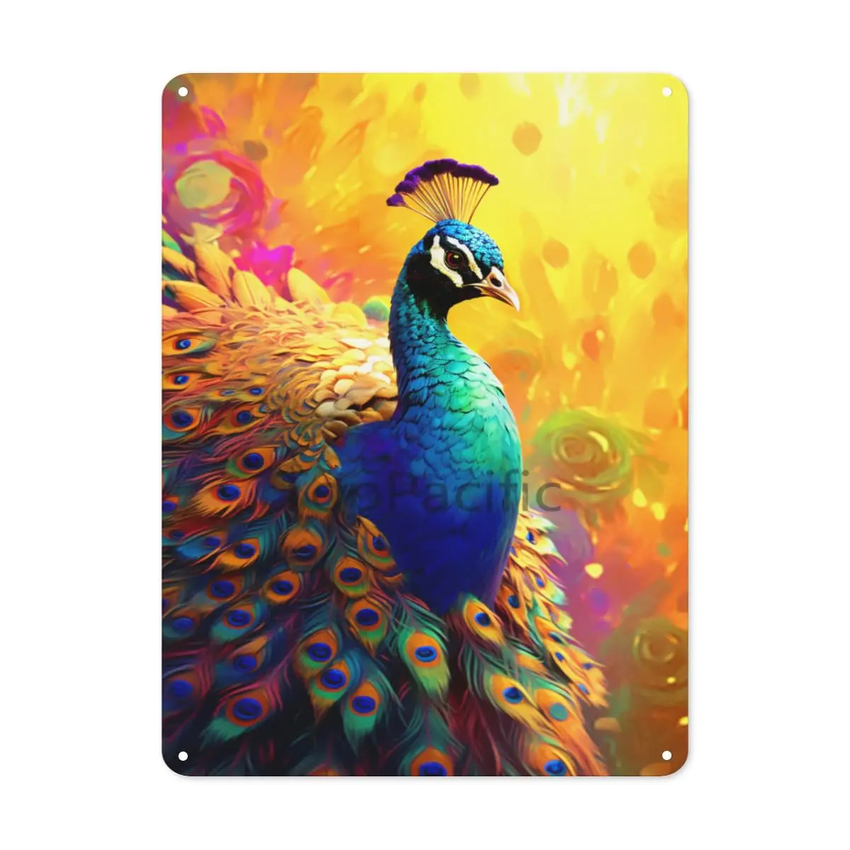 

Flowers And Peacocks Metal Sign Vintage Wall Art Poster Decor Aluminum Sign For Office Home Bathroom Garden Cafe Gift For Women