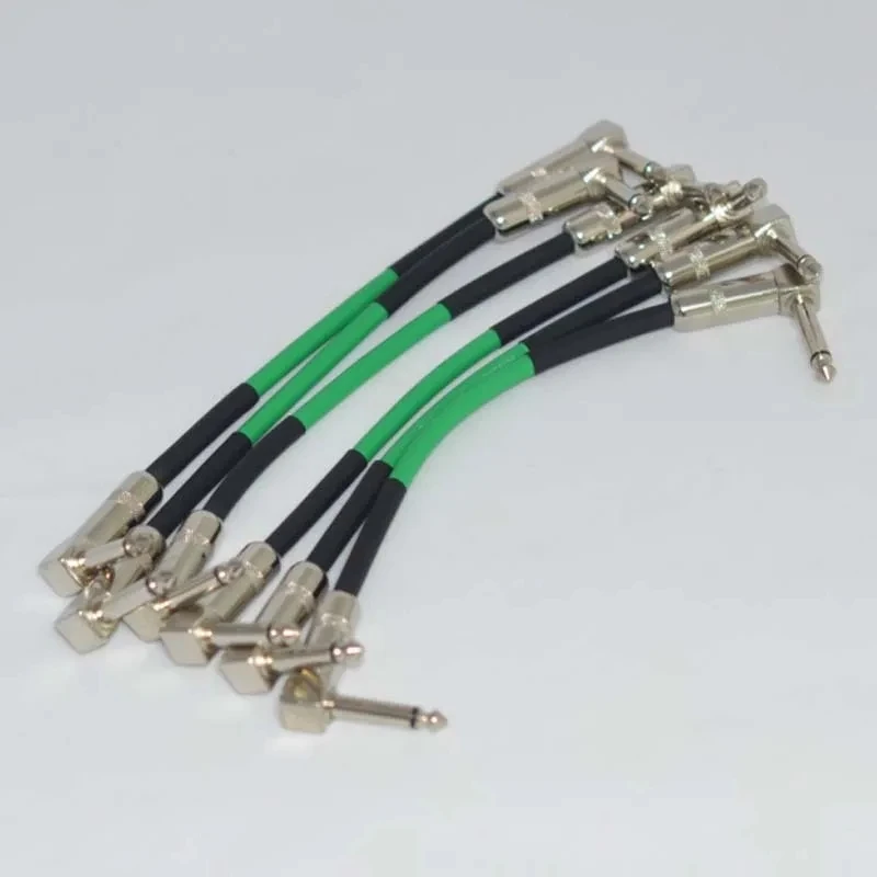 Neues 6er-Pack 6 "rechtwinkliges Patch-Gitarren effekt kabel