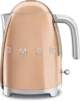 KLF03RGUS 50's Retro Style Aesthetic Electric Kettle with Embossed Logo, Rose Gold 1