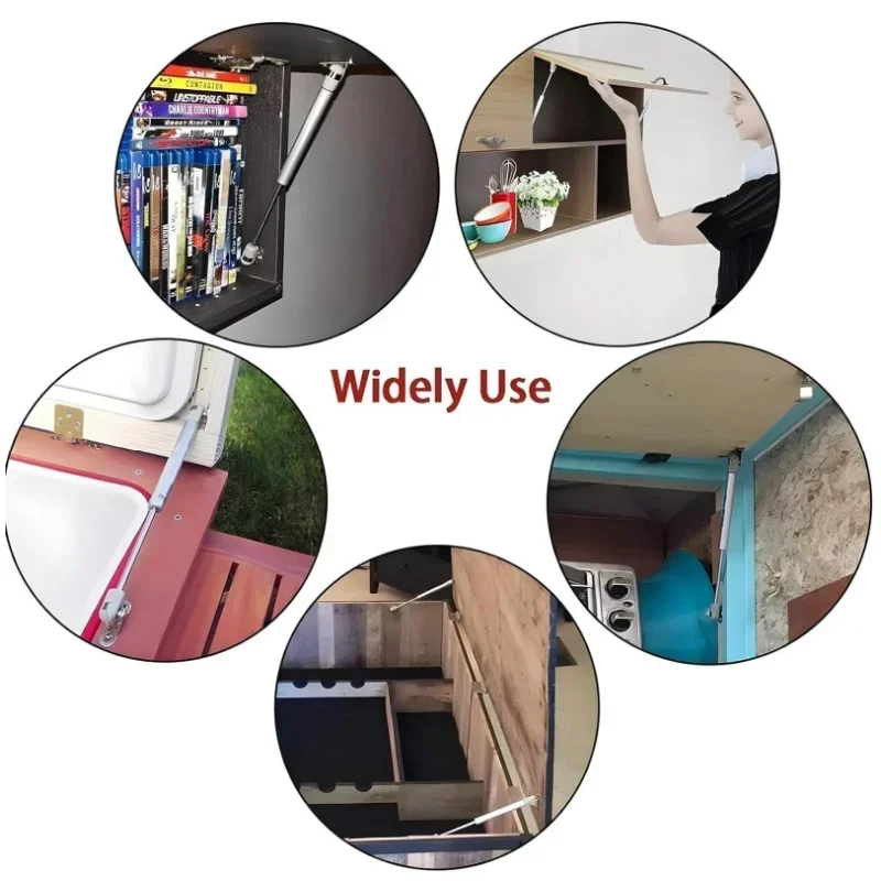 Gas Spring Door Lift Support 6 20KG Cabinet Door Gas Struts Hydraulic Kitchen Cupboard Hinges Props Shocks 2 4 Pack gas spring hinges gas strut hinges door hinges