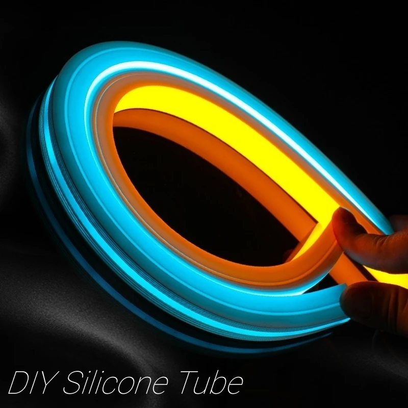 Tube de néon LED en silicone noir encastré, ULflexible, canal diffuseur, WS2811, WS2812B, extérieur, étanche, bande de ruban lumineux