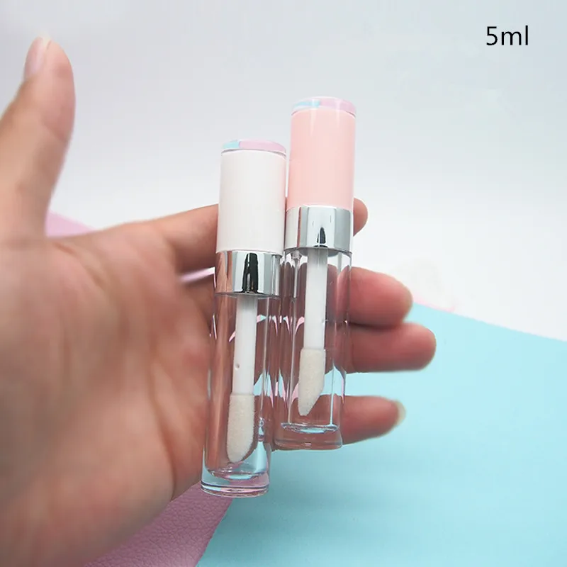 

Hot sale10/30/50/100pcs 5ml Round Empty Lip Gloss Tube Lip Glaze Bottle Container Liquid Lipstick TubeTravel Refillable Bottle