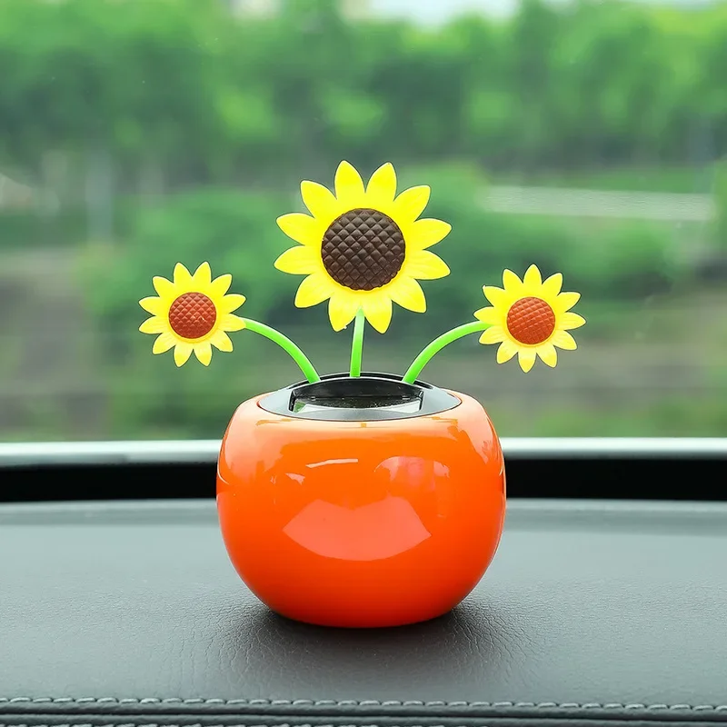 Pot de fleur solaire 62 PhtalShaking Head Cartoon, ornement de