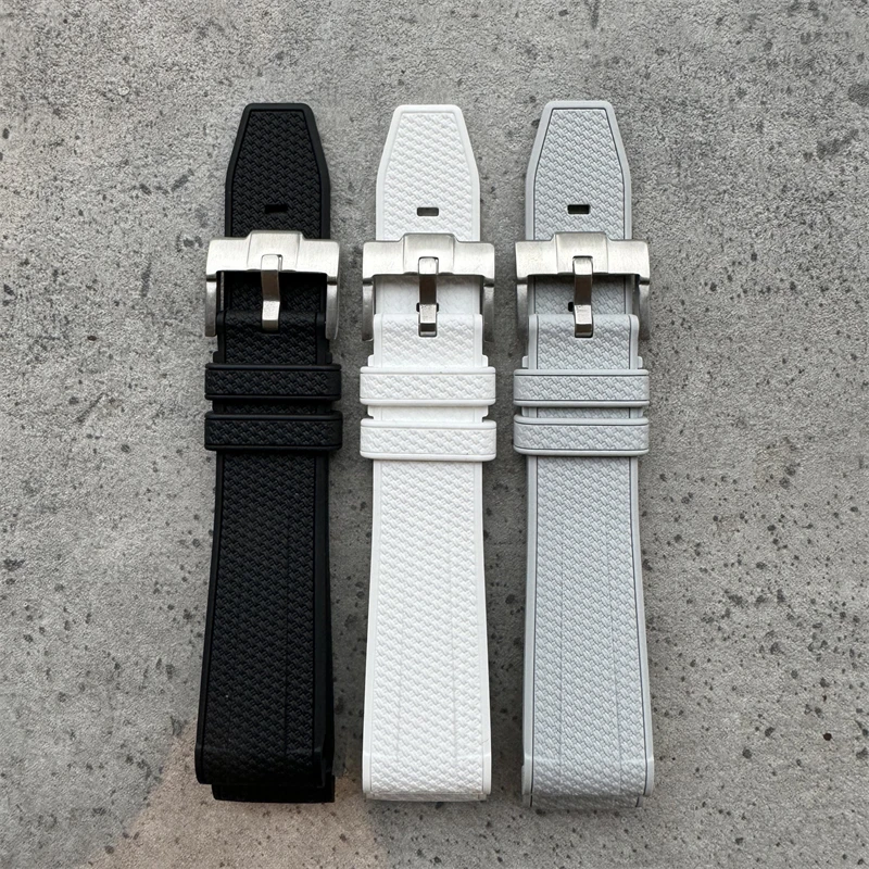 Multicolored Premium Silicone Watch Strap - 20mm High-Quality Rubber Band