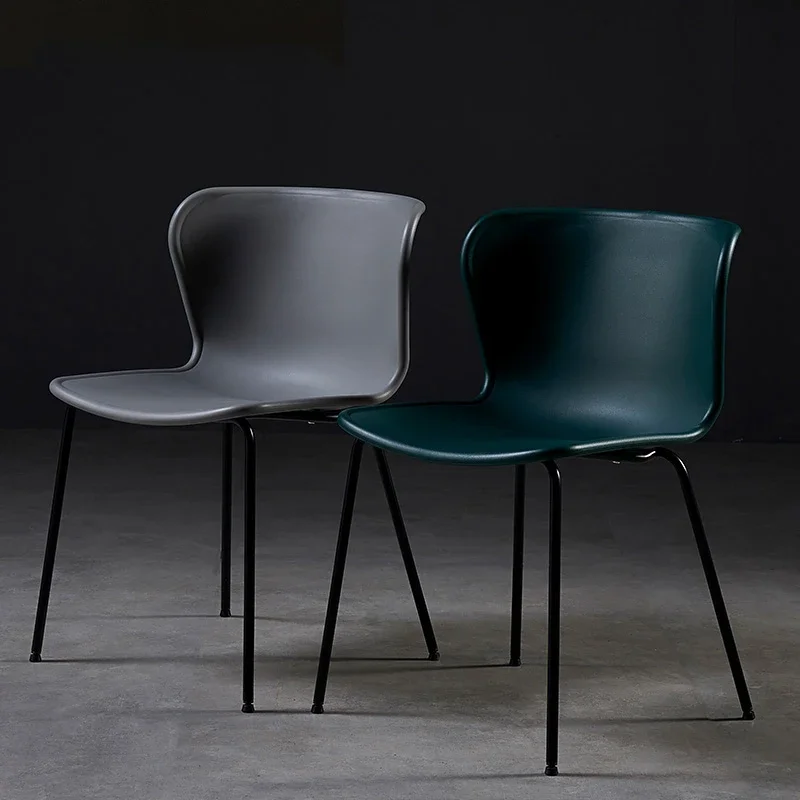 Household Furniture Kitchen Dining Chair Creative Living Room Adult Plastic Chairs Modern Minimalist Villa Leisure Back Stool y