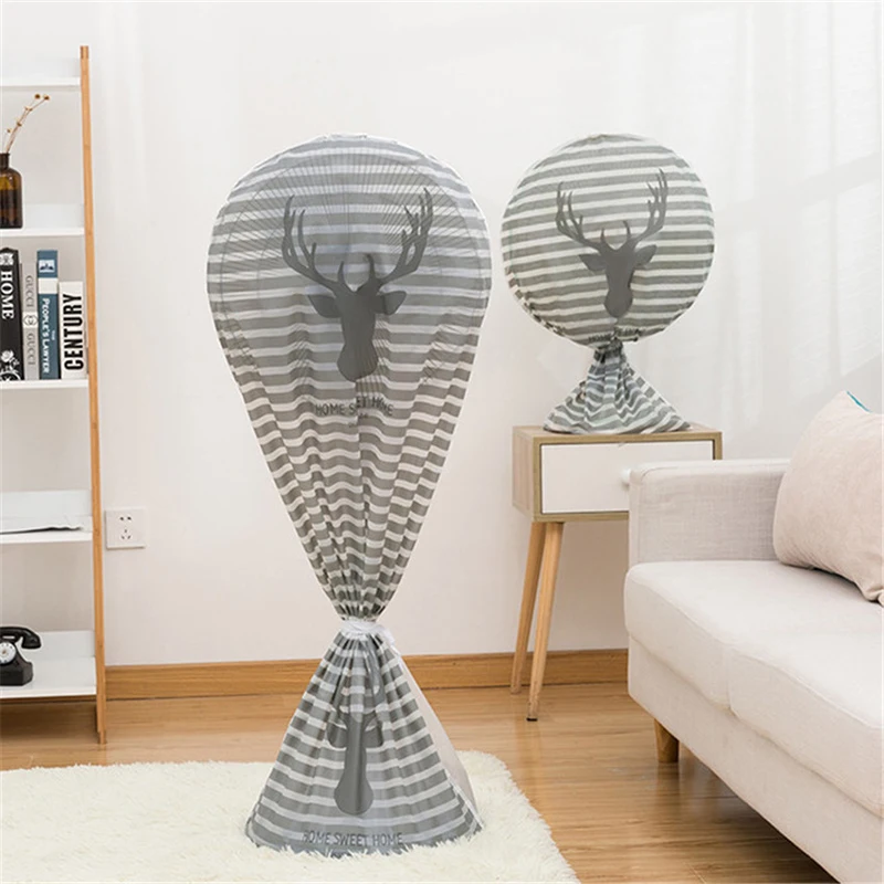 1Pc Dust-proof Electric Fan Cover Flower Deer Full Coverage Floor Fan Dust Covers Household Protective Case Cover Storage Bag