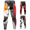 CODY LUNDIN Leopard Printed No Gi bjj Compression Leggings Male Grappling Pants For Running Gym Trousers Training Jogging Tights 6