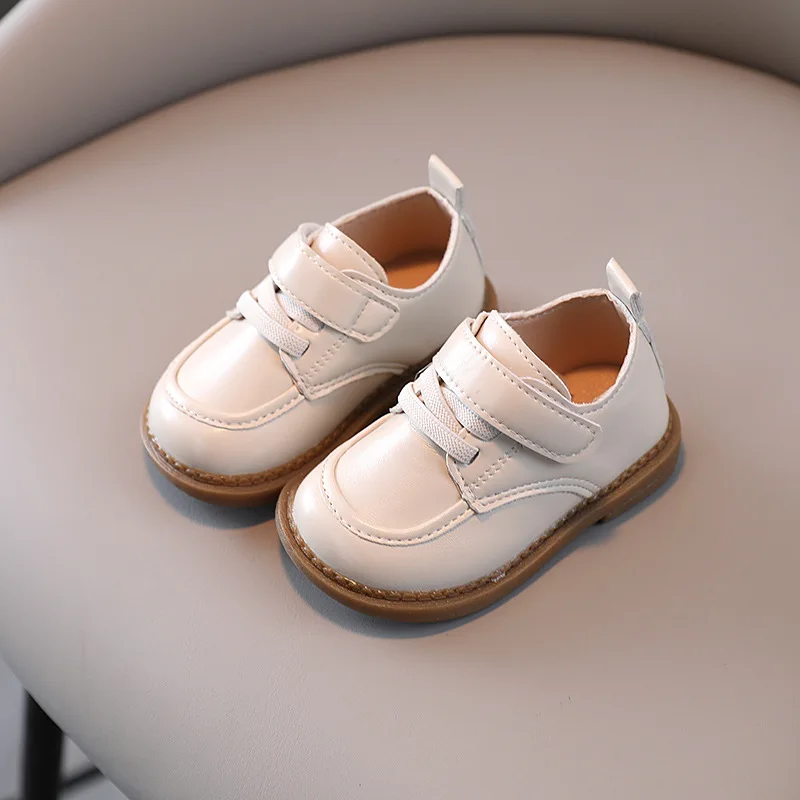 Cow Soled Baby Shoe Soft Sole Infants Toddlers Shoe Fashion Boy Leather Girl Flats Handsome Kid Boy/girl