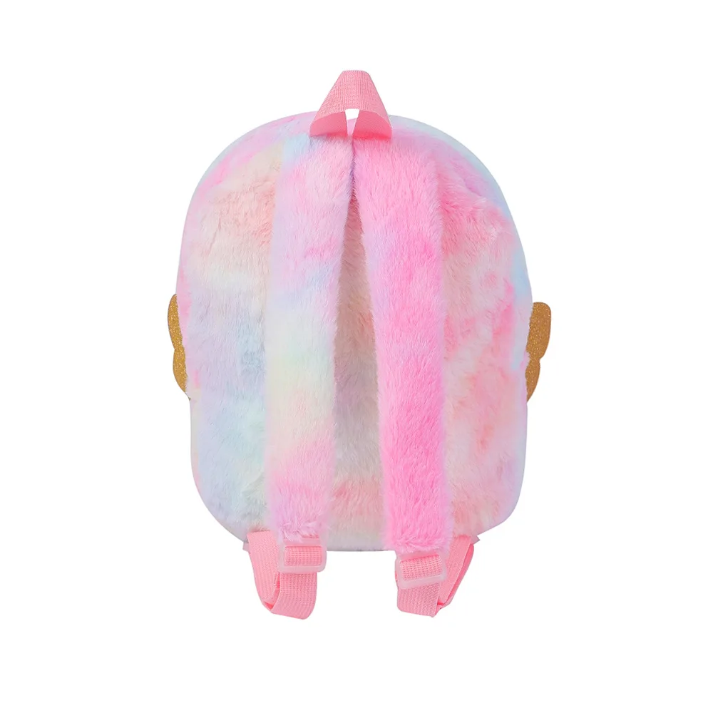 Unicorn Backpack Personalized Tie Dyed Plush Book Bag Cute Wings Girl Bag Children's Day Gift Birthday Gift 5