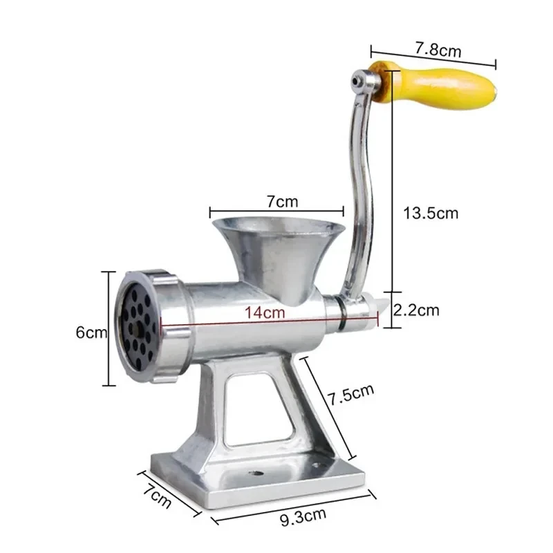 For Meat Grinder Stainless Steel Sausage Filling Machine Vegetable And Garlic Shredder Suitable For Household And Restaurant 3