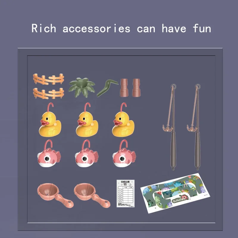 Children's Toys Magnetic Fishing Music Electric Looping Duck Platform Water Game Educational Parent-child Toys Child's Gifts 4
