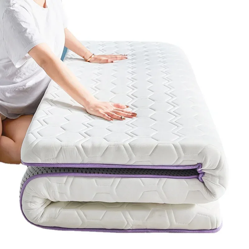 Household Thickened Foldable Natural Latex Mattress for Double Single Bed King Size Mat In Dormitory Hotels Bedroom Furniture latex mattress