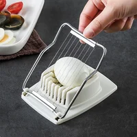 Trancheuse à œufs multifonctionnelle en acier inoxydable, peut couper des aliments mous pour des outils de cuisine ménagers pratiques et rapides 6
