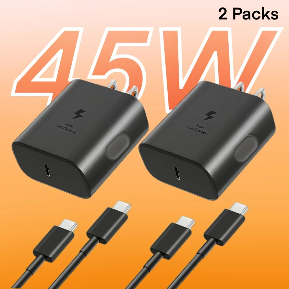 For Samsung Charger USB-C Super Fast Charger with 4FT Type 45W Charging Cable Cord Charger for Samsung Ultra/ S23/ S23+/ S22、