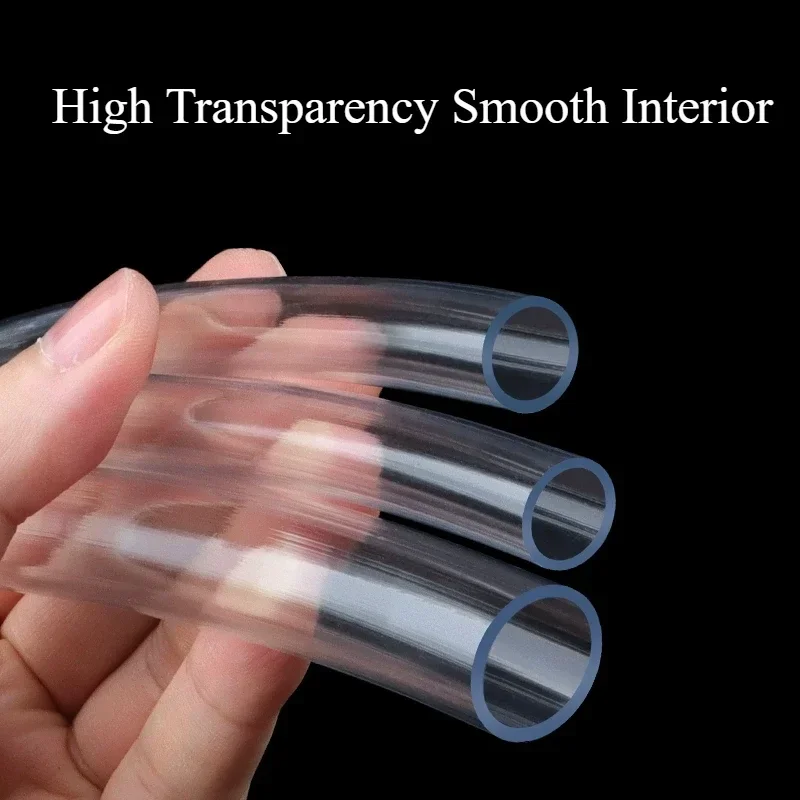 PVC Plastic Hoses 1M Transparent PVC Plastic Hoses High Quality Water Pump Tube 2 3 4 5 6 8 10 12 14 16 18 20 25mm Inner Diameter