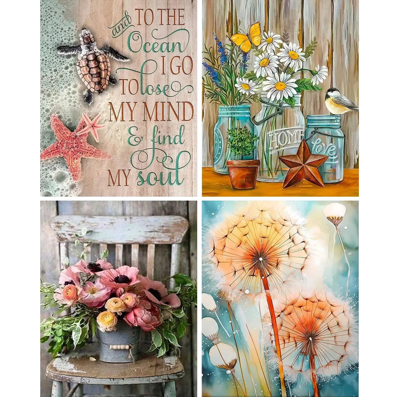 Painting by Numbers Kits 1pc for Adults Beginner on Canvas DIY Hobbies Women Frameelss
