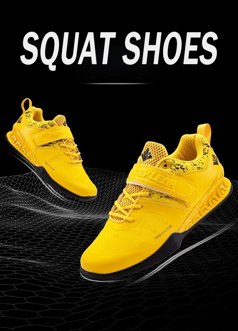 Description Picture 4 of item2025 New Men's Vocational Training Weightlifting Shoes Squat Hard Pull Shoes Indoor Gym Shoes Women Comfortable Stable Lifting