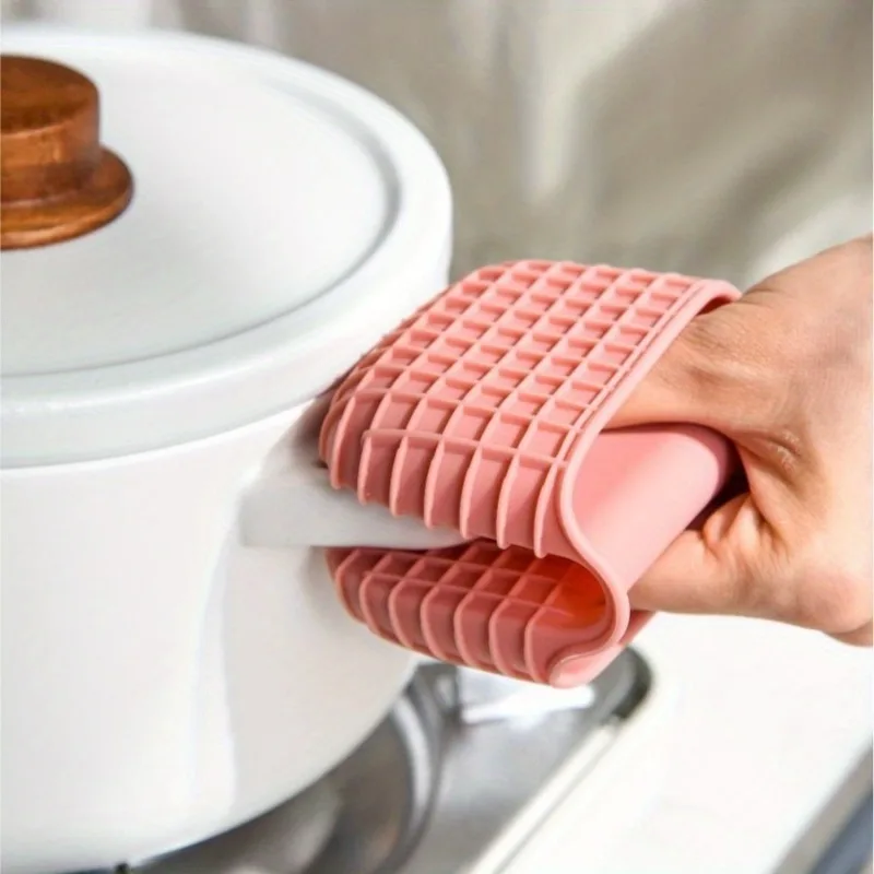Insulated Silicone Anti-heat Gloves 2PCS For Baking Oven Microwave