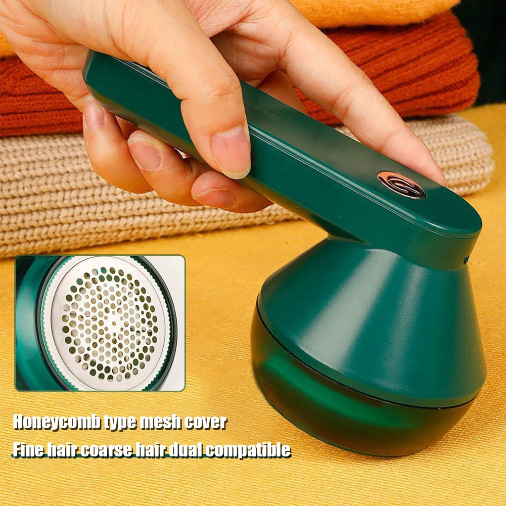 

Fabric Shaver Removes Lint from Clothes USB Rechargeable Clothes Shaver Take Out Lint 6-Leaf Blades Fuzz Remover Home-appliance