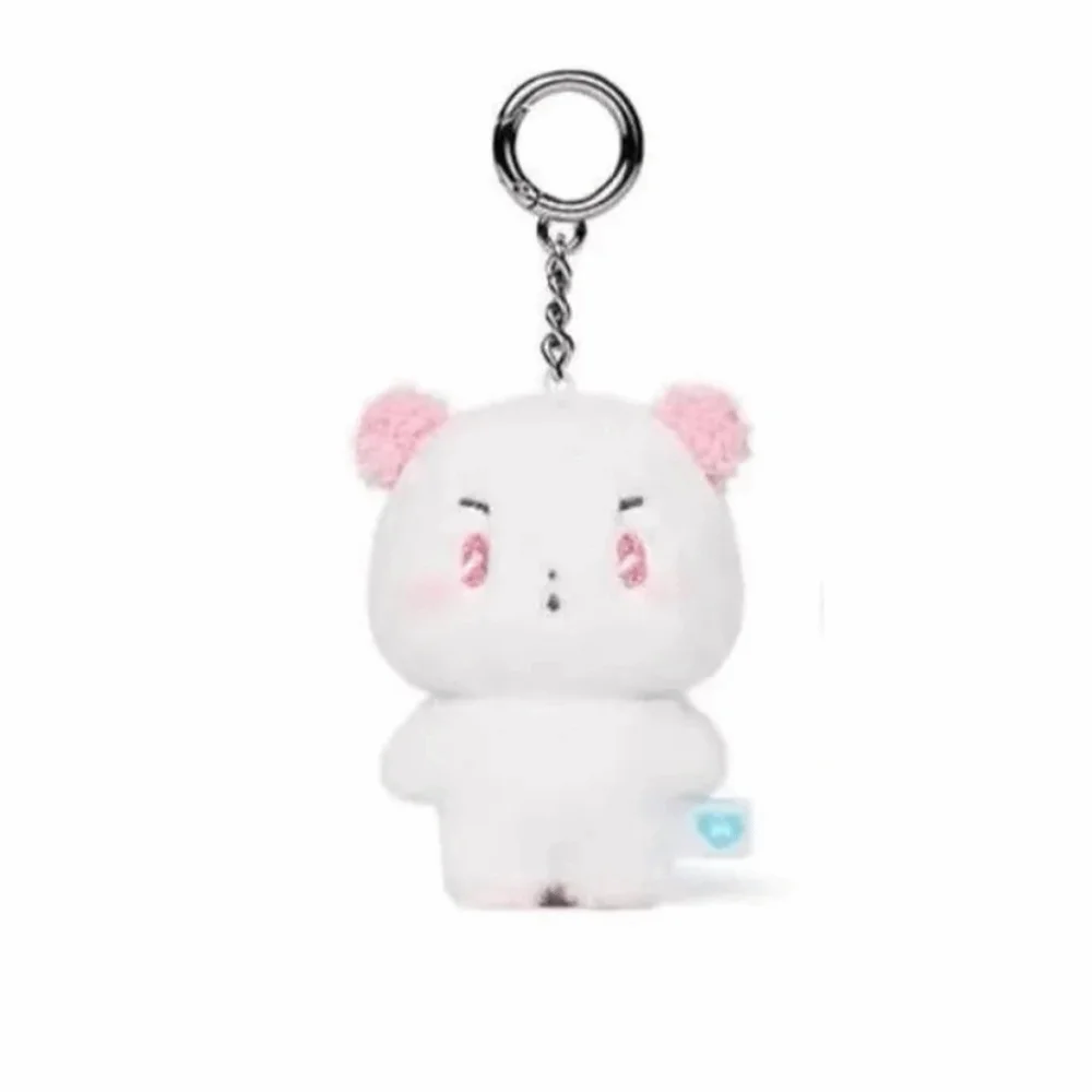 12CM Size PLAVE Plush Doll Keychain Soft Portable Cartoon Anime Key Rings High Quality Cute Anime Stuffed Bag Pendant