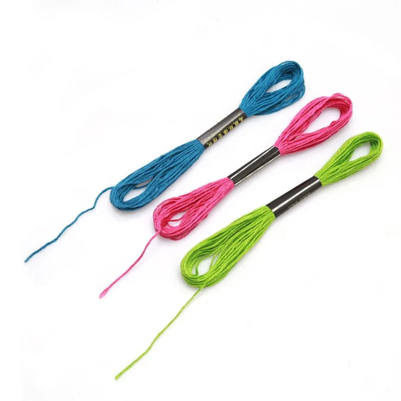 15-200 مرساة عبر غرزة التطريز الموضوع التطريز الموضوع البوليستر خيط القطن التطريز خط الخياطة الحرفية الموضوع