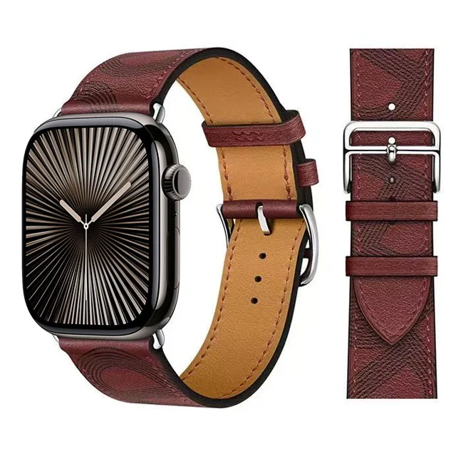 Elegant Leather Strap for Apple Watch - Business Bracelet Edition