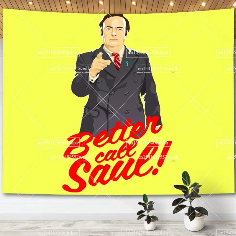 Saul Goodman Better Call Saul And Brea Tapestry Wall Hanging Meme Tapestry Room Decoration Aesthetic Office Tapestries Tapries tapestry decorations
