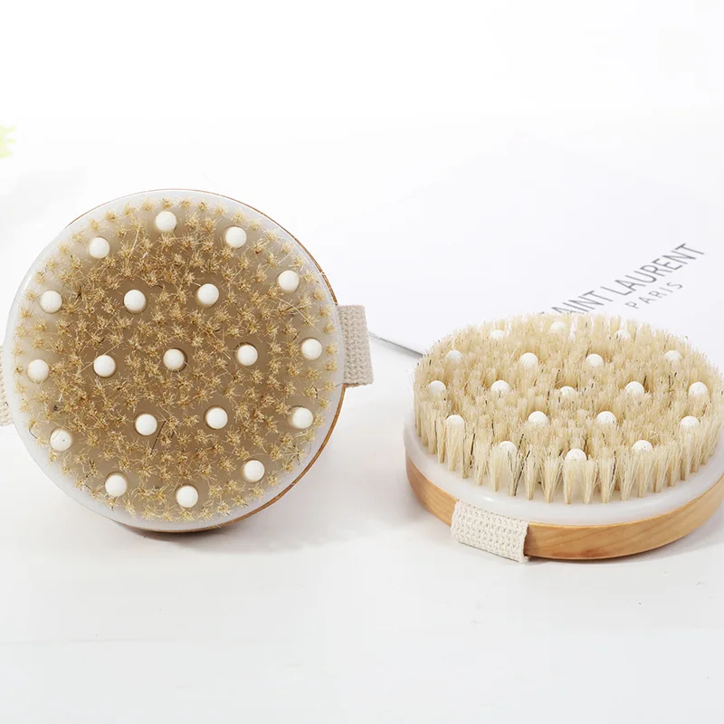 

Bathing Brush Dry Skin Body Soft Natural Bristle SPA Brush Without Handle Wooden Bath Shower Brush SPA Exfoliating Body Brush