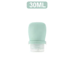 Portable Leakproof Silicone Travel Bottle - Refillable Lotion & Shampoo Container (30/60/90ml) (Dark Green 30ml)