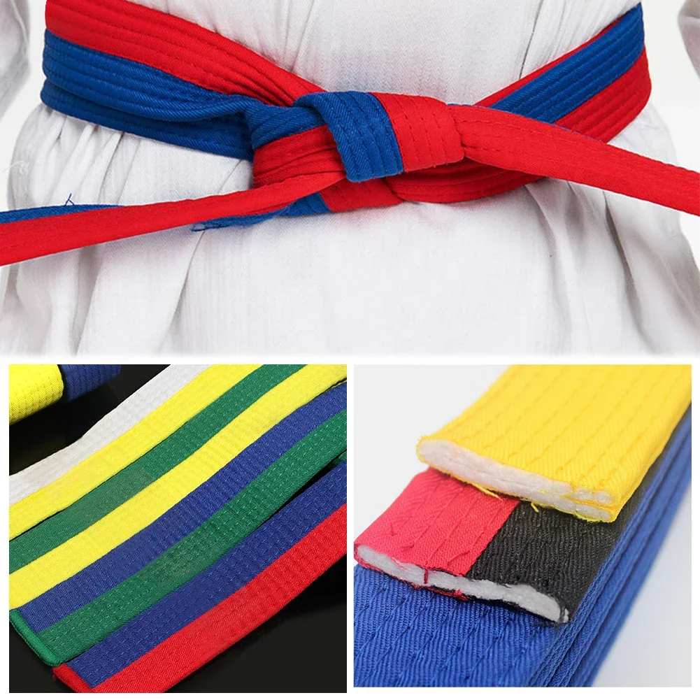 Martial Arts Belts 1PCS Martial Arts Karate Judo Taekwondo Professional Belts Judo Jiu jitsu Standard Tapes Protective Waistband