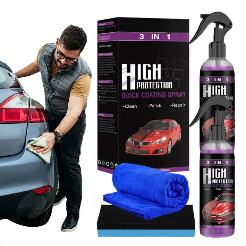 

Fast Car Ceramic Coating Spray 3 In 1 Refurbisher High Protection Polymer Paint Sealant Detail Protection For Cars Boats