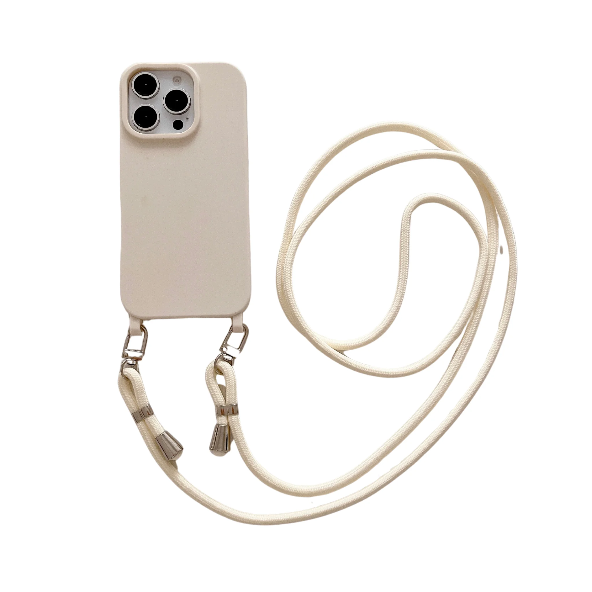 Adjustable Lanyard Strap Soft Silicone Phone Cover